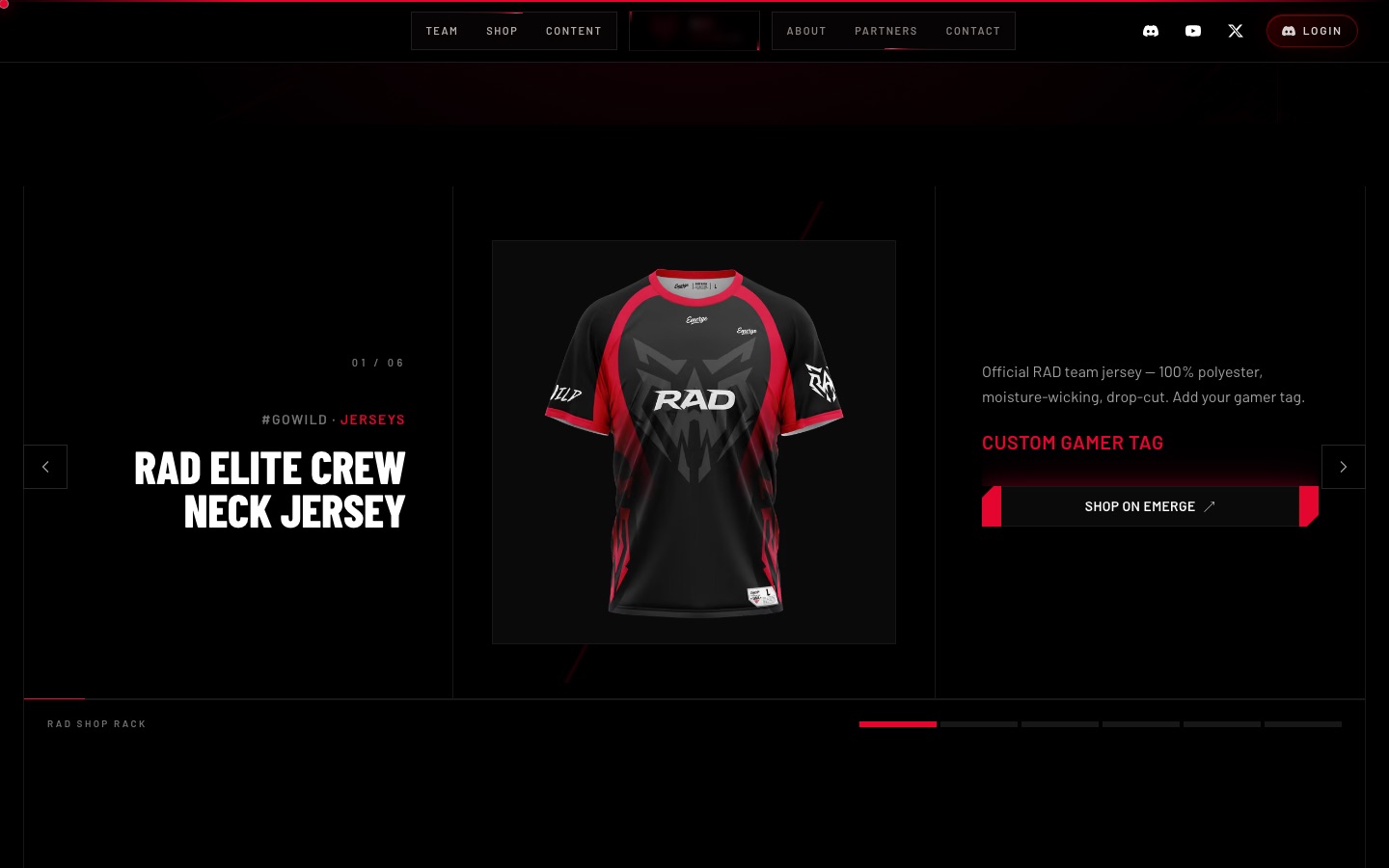 Team RAD homepage